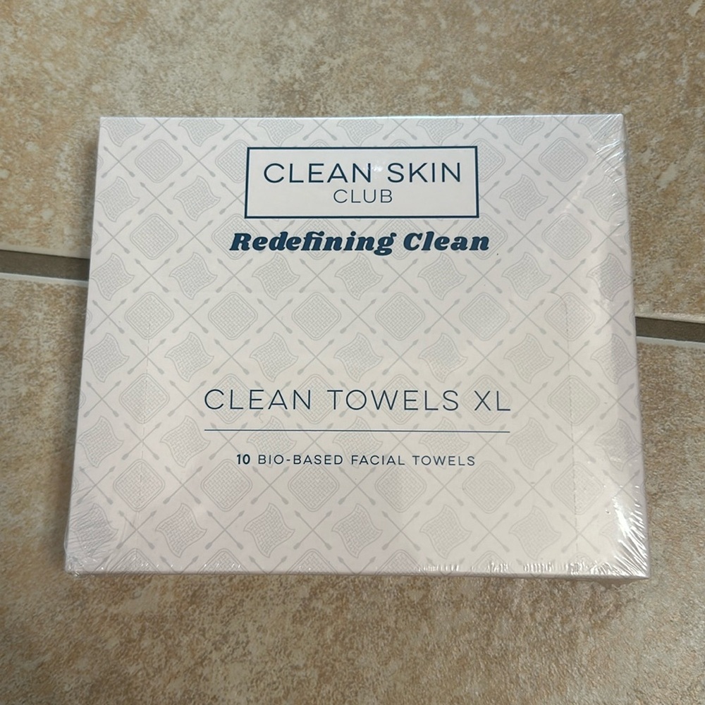 Clean Skin Club, Clean Towels XL, 10 Bio-Based Facial Towels